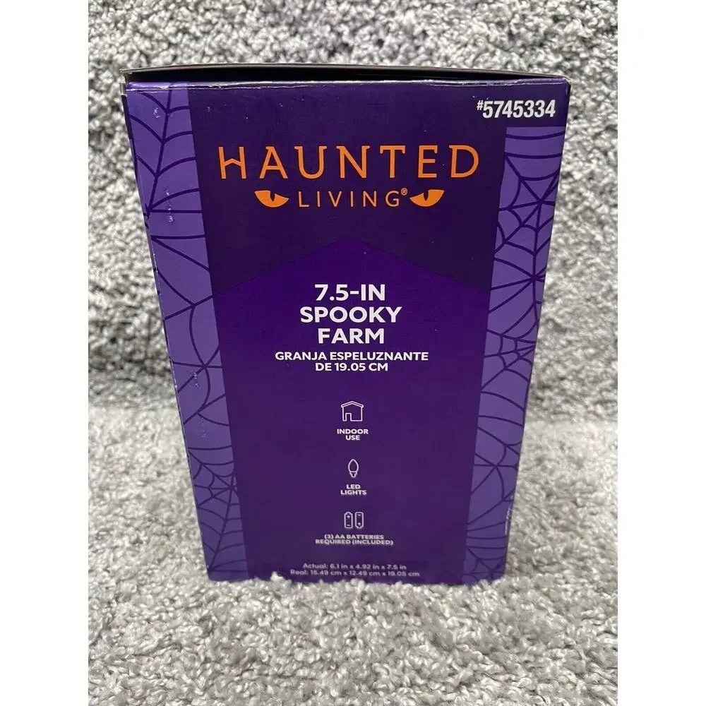 Haunted Living 7.5 In Spooky Farm Led Lights Indoor Use Home Decoration
